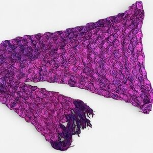 Purple and Pink mermaid tail blanket